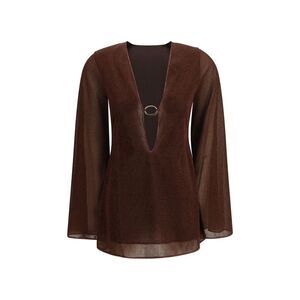 Oséree Brown Polyamide Casual Women's Dress